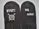 sokker med vinyltrykk (dame str)  thumbnail